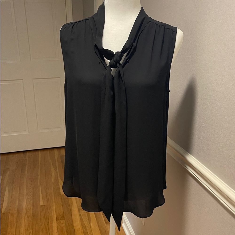 J Crew Elegant Black Sleeveless Blouse